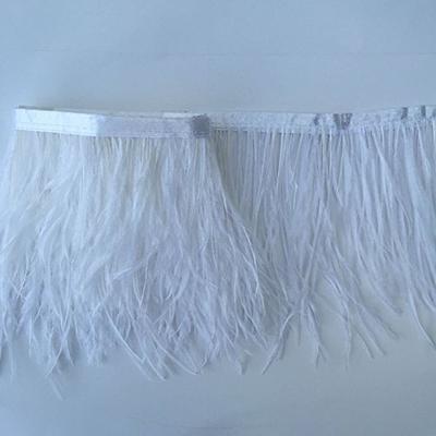 Natural Ostrich Feather Fringe Trim - 1 yd Ivory Costume Sewing Craft  Supplies