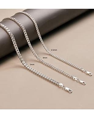  Jewlpire 925 Sterling Silver Chain Necklace Chain for