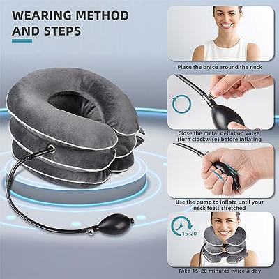 Neck Stretcher for Neck Pain Relief and Spinal Pressure, Portable