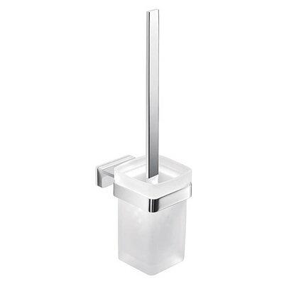 Polished Chrome Bathroom Toilet Brushes Set Wall Mount Toilet