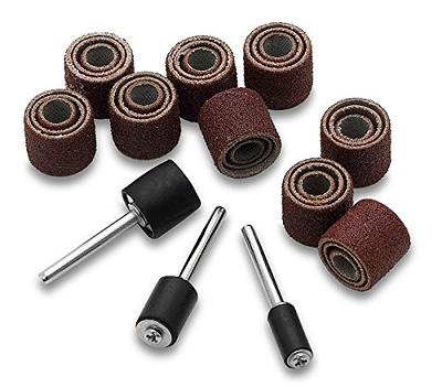 10Pcs Dremel Accessories 12.5mm Grit 80# Sanding Bands +3.17mm