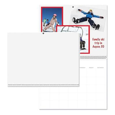 2024 Blank White Pages Scrapbook Wall Calendar - 12 inch x 9 inch, by Current, Size: 12 x 9