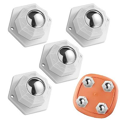 Mini Caster Wheels for Small Appliances, 360°Rotation Self Adhesive Caster  Wheels, Stainless Steel Rollers Universal Wheel for Trash Can, Storage Bins  Bottom (4 PCS, White) APBATS - Yahoo Shopping