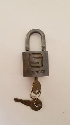 Antique Vintage Old PADLOCK With SKELETON Keys Solid Brass Safe Lock 