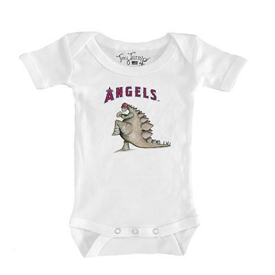 Lids Los Angeles Angels Tiny Turnip Youth Stacked Raglan 3/4 Sleeve T-Shirt  - White/Black