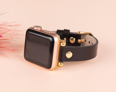 Leather Apple Watch 4 Band 44mm Women