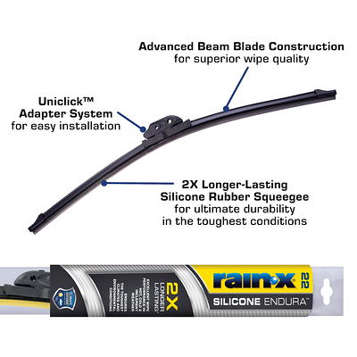 Rain-X Silicone Endura Premium All-Weather 22 Windshield Wiper Blade -  Yahoo Shopping