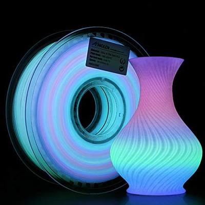 AMOLEN 3D Printer Filament Glow in The Dark Multicolor Rainbow PLA Filament,  Gradient 3D Printing Filament Color Change in 10 Meters, 1kg(2.2lbs) Spool  - Yahoo Shopping
