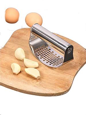 Deiss Pro Garlic Press And Silicone Garlic Peeler Set - Stainless