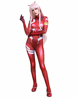 Cosplay.fm Women's Red Battle Suit Headwear Anime Cosplay Costume