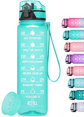 16 Ounce Time Marker Motivational Water Bottle