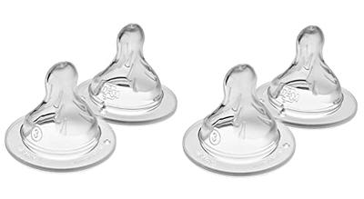 MAM Bottle Nipples Slow Flow Nipple Level 1, for Newborns and Older,  SkinSoft Silicone Nipples for Baby Bottles, Fits All MAM Bottles, 2 Pack