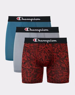 Champion Women's Heritage Boyshort Underwear, Script Logo Scarlet