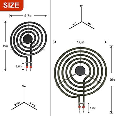 MP15YA 6 Electric Range Burner Element & 8 MP21YA Electric Stove Burner  Replacement for Hard-wick & Ken-more & May-tag & Nor-ge & Whirlpool Electric  Range Stove Fit MP22YA Range Stove Burner 