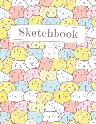 Sketchbook Aesthetic Cover: Aesthetic Sketchpad, Sketch Book, Blank  Notebook for Drawing, Doodling, Writing, Painting or Sketching - 120 Blank  Unlined