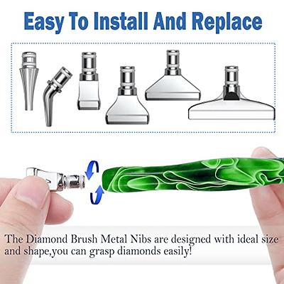  16pcs Rose Metal Tips Diamond Painting Pen Kits, 6pcs