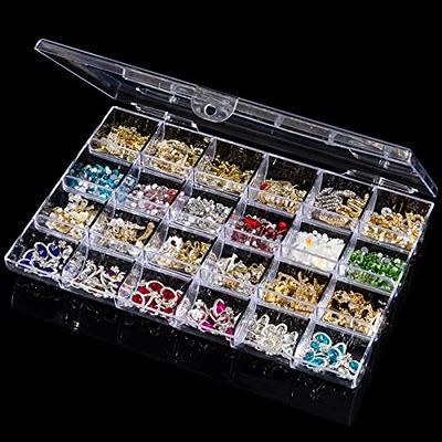 Bead Container 2 28 Slot Clear Plastic Empty Storage Box Nail Art  Rhinestone Tools Jewelry Beads Display Storage Box Case Organizer Holder -   Canada