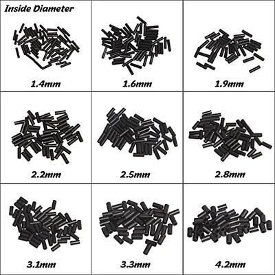 AGOOL Fishing Wire Single Barrel Crimp Sleeves - 300pcs Black Oxidized Copper  Crimp Sleeves Fishing Wire Rope Clips Tube Line Connector Leader Rigging  Tackle 9 Size - Yahoo Shopping
