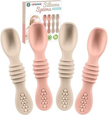 Baby Bowls with Guaranteed Suction - 4 Piece Silicone Set with Spoon - Upwardbaby - for Babies Kids Toddlers - BPA Free - First Stage Self Feeding