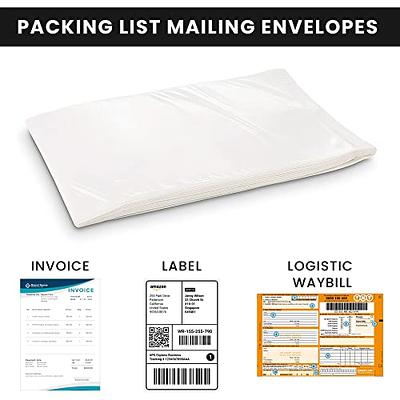 SLIPISH Shipping Label Sleeves 100Pcs, 7.5x5.5 Inches - Packing Slip  Envelope Pouches with Self-Adhesive Peel & Seal - Clear Plastic &  Waterproof Envelopes Ideal for Invoices & Packaging. - Yahoo Shopping