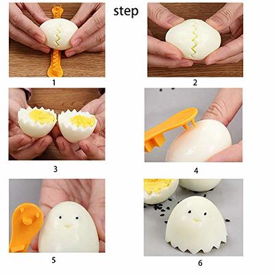 2pcs Boiled Eggs Slicer Making Breakfast Tools Creative Boiled Egg