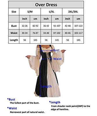 Abaowedding Womens´s Medieval Renaissance Costume Cosplay Chemise