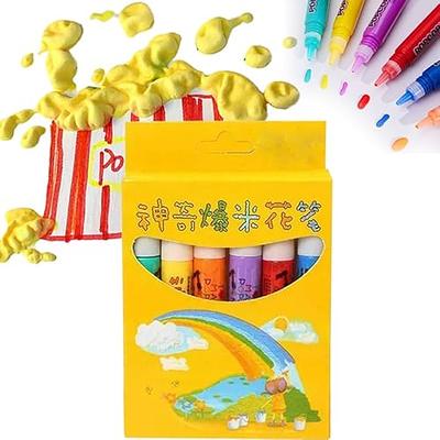  Magic Puffy Pens, DIY Bubble Popcorn Drawing Pens