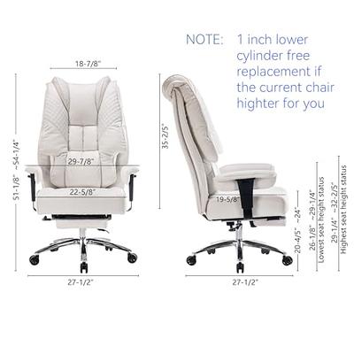 Efomao Fabric Office Chair, Big and Tall Office Chair 400 lb