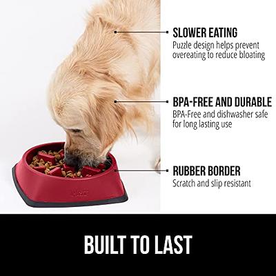 Dog Slow Feeder Bowls Large Breed 2Pcs Food Pets Puzzle Nonslip