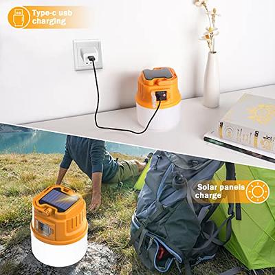 LED Camping Lantern, Rechargeable Solar Camping Light with 1500LM