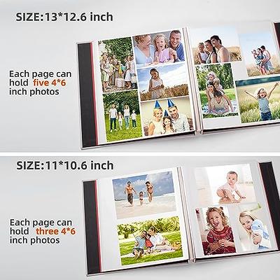 HoneyTolly Large Photo Album Self Adhesive, DIY Scrapbook Album for 4x6  8x10 10x12 Pictures, 60 Pages Linen Cover Memory Book, Ideal Gift for  Family Wedding Baby Christmas Anniversary(Beige) - Yahoo Shopping