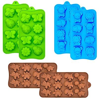 Candy Chocolate Molds Silicone, Non-stick Animal Jello Molds, Crayon Mold,  Silicone Baking Mold - BPA Free, Forest Theme with Different Animals,  including Dinosaurs, Bear, Lion and Butterfly, Set of 6 - Yahoo Shopping