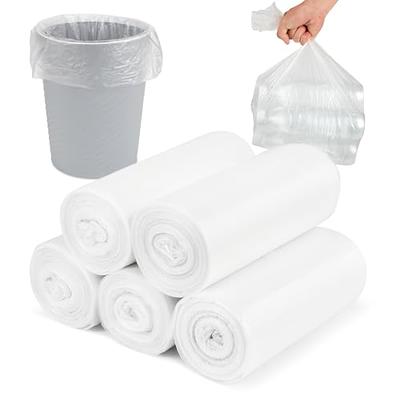 1.2 Gallon 350pcs Clear small Trash Bags Strong Clear Garbage Bags