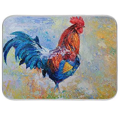 Rooster Dish Drying Mat