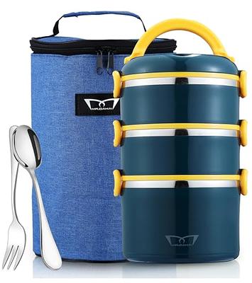 Kitchen Details Tier Round Twist Stainless Steel Insulated Lunch Box -  Macy's