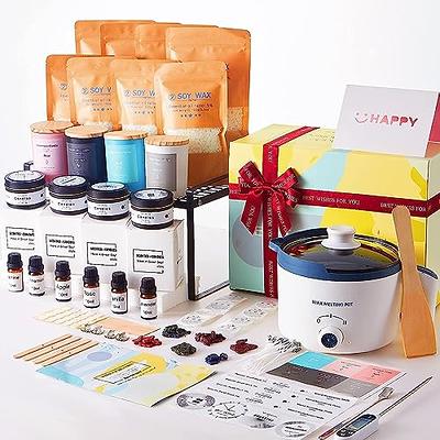 plobiba Candle Making Kit with 1800ML Wax Melting Pot, Soy Wax for Candle  Making, DIY Complete Candle Kit Supplies to Make 6 Kinds of Gift Scented  Candles for Adults,Beginner,Kids - Yahoo Shopping