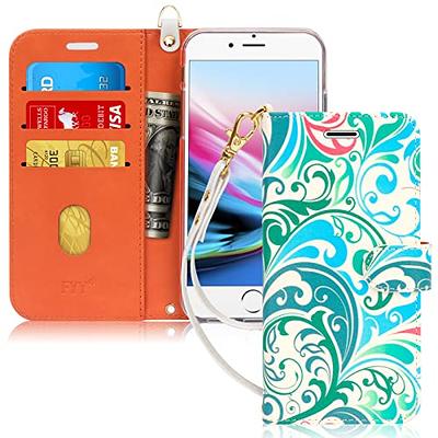 FYY Wallet Case for iPhone 14 Plus Case Compatible with MagSafe,PU Leather Wallet Phone Case Flip Folio Protective Shockproof Cover With[card Holder