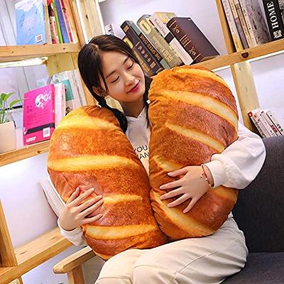 Bread Toast Cushion Chair Pad Decoration Memory Stuffed PP Food