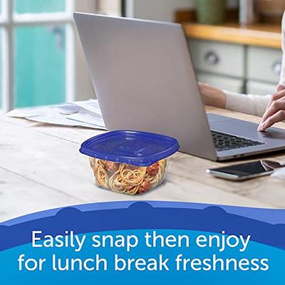 Ziploc Food Storage Meal Prep Containers Reusable for Kitchen Organization,  Smart Snap Technology, Dishwasher Safe, Mini Rectangle, 4 Count