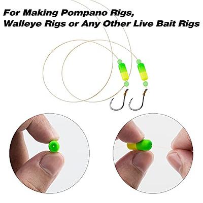 Dr.Fish 30 Pack Fishing Rig Floats Pompano Floats Walleye Rig Lure