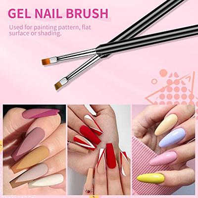 6Pcs Nail Art Liner Brushes Set - Nail Gel Polish Painting Nail