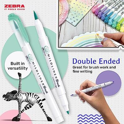 Zebra Double Sided Brush Pen - Fine/Medium