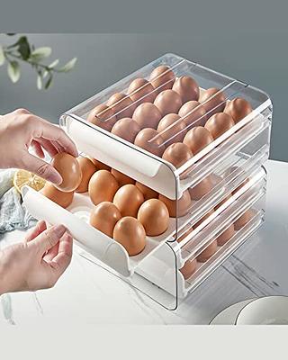 Egg Container for Refrigerator,15 Grid Egg Holder for 15 Deviled