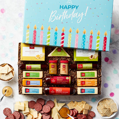 Meat & Cheese Hearty Party Gift Box | Meat & Cheese Gift Box | Cheese & Sausage Gift Box | Hickory Farms