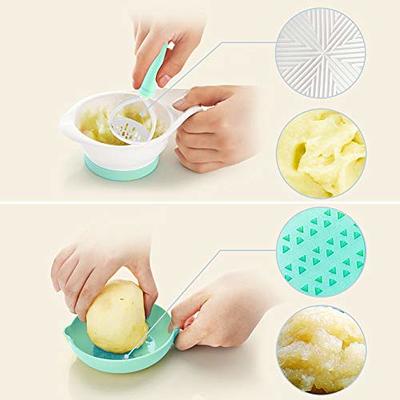 Baby Grinding Bowl Baby Food Handmade Grinding Bowl Fruits Masher