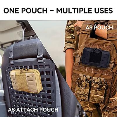 Tactical Molle Horizontal Admin Pouch Multi-Purpose Laser-Cut EDC Tool  Pouch Bag