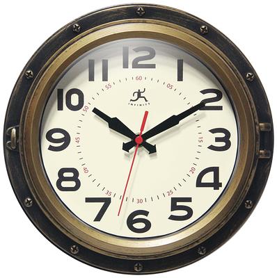 La Crosse Clock 15 in. Oil-Rubbed Bronze Quartz Analog Wall Clock