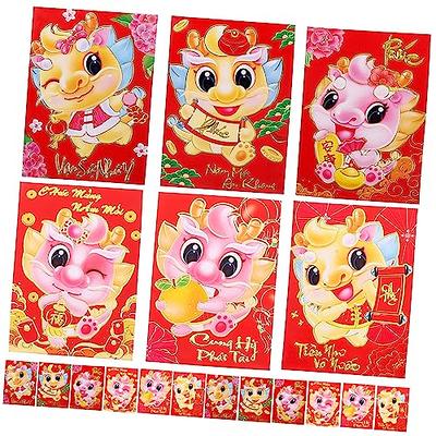 30PCS Chinese New Year Red Money Envelope HongBao Red Packet Red