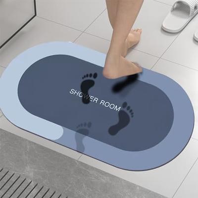 DEXI Bathroom Water Absorbent Rug Rubber Door Mats Diatom Mud Floor Mat  Carpet Anti Slip Diatomite Bath Mat