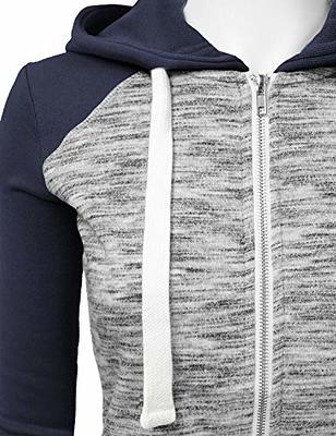 doublju DOUBLJU Basic Lightweight Pullover Hoodie Sweatshirt for